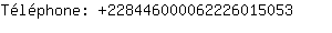 Tlphone: 22844600006222601....