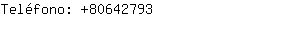 Teléfono: 8064....