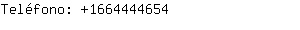 Teléfono: 166444....