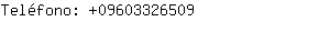 Teléfono: 0960332....