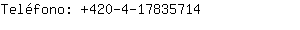 Teléfono: 420-4-1783....