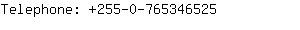 Telephone: 255-0-76534....