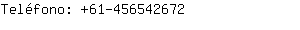Teléfono: 61-45654....
