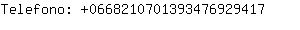 Telefono: 066821070139347692....