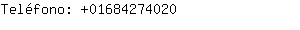 Teléfono: 0168427....