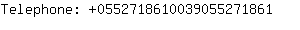 Telephone: 055271861003905527....