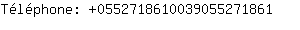 Tlphone: 055271861003905527....