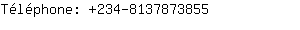 Téléphone: 234-813787....
