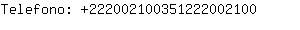 Telefono: 22200210035122200....