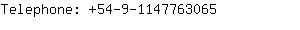 Telephone: 54-9-114776....