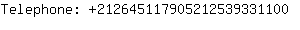 Telephone: 21264511790521253933....
