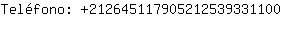 Telfono: 21264511790521253933....