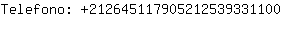 Telefono: 21264511790521253933....