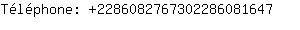 Tlphone: 228608276730228608....