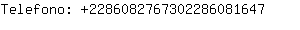 Telefono: 228608276730228608....