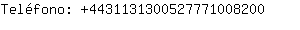 Telfono: 443113130052777100....