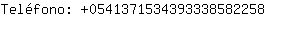 Telfono: 054137153439333858....