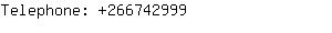 Telephone: 26674....