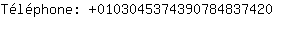Tlphone: 010304537439078483....