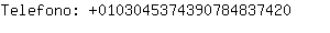 Telefono: 010304537439078483....