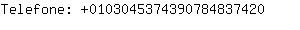 Telefone: 010304537439078483....