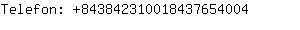 Telefon: 84384231001843765....
