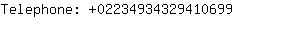 Telephone: 0223493432941....