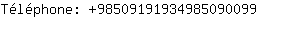 Tlphone: 9850919193498509....