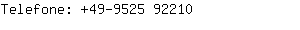 Telefone: 49-9525 9....