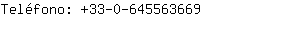 Teléfono: 33-0-64556....