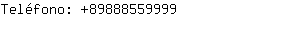 Teléfono: 8988855....
