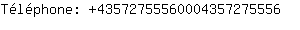 Tlphone: 4357275556000435727....