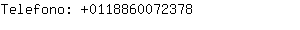 Telefono: 011886007....