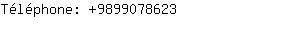 Téléphone: 989907....