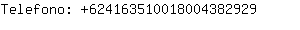 Telefono: 62416351001800438....