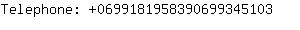 Telephone: 069918195839069934....
