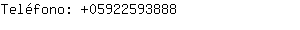 Teléfono: 0592259....