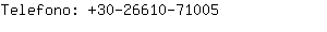 Telefono: 30-26610-7....