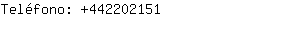 Teléfono: 44220....