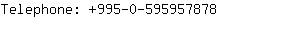 Telephone: 995-0-59595....