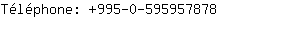 Tlphone: 995-0-59595....