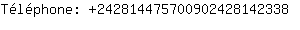 Tlphone: 24281447570090242814....