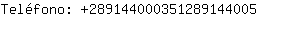 Telfono: 28914400035128914....