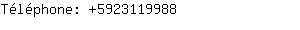 Téléphone: 592311....