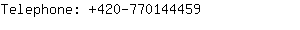 Telephone: 420-77014....