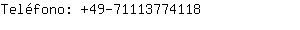 Teléfono: 49-7111377....