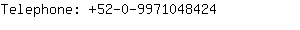 Telephone: 52-0-997104....