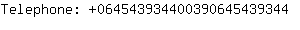 Telephone: 06454393440039064543....
