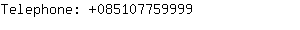 Telephone: 08510775....
