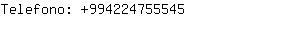 Telefono: 99422475....